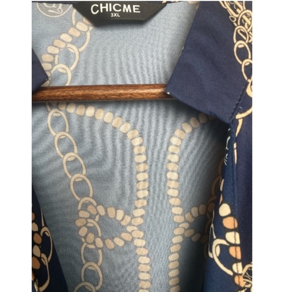 CHICME LB initial golden chain print // 2XL-3XL - Picture 5 of 10